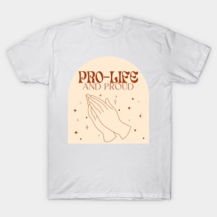 pro-life trendy neutral boho aesthetic- march for life T-Shirt